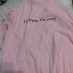 Relaxed Pink Long-Sleeve Graphic Tee